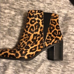 Franco Sarto cheetah booties